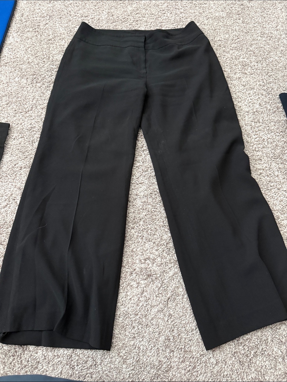 Kasper Black Wide-Leg Dress Trousers